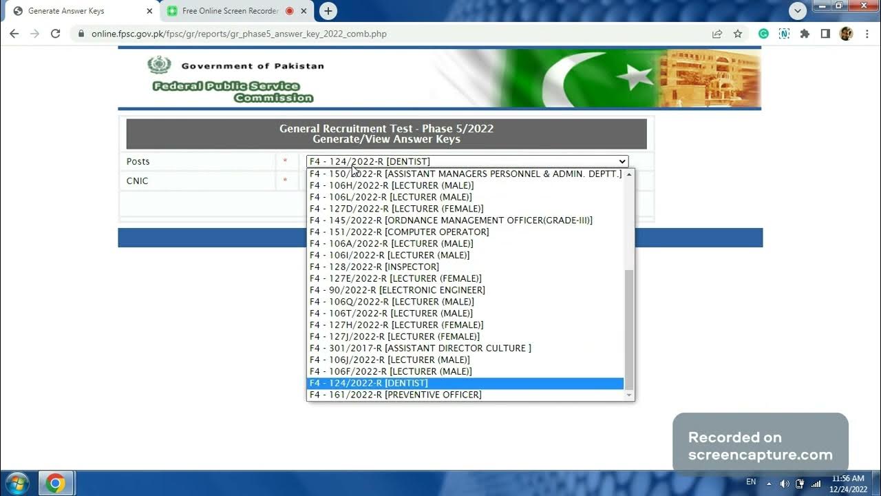 4 FPSC How to check and download the FPSC answer key ? YouTube