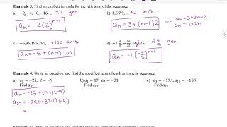 Math 1050 - 7.1 Sequences