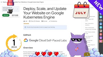 Deploy, Scale, and Update Your Website on Google Kubernetes Engine | #2025 | #GSP663 |#qwiklabs