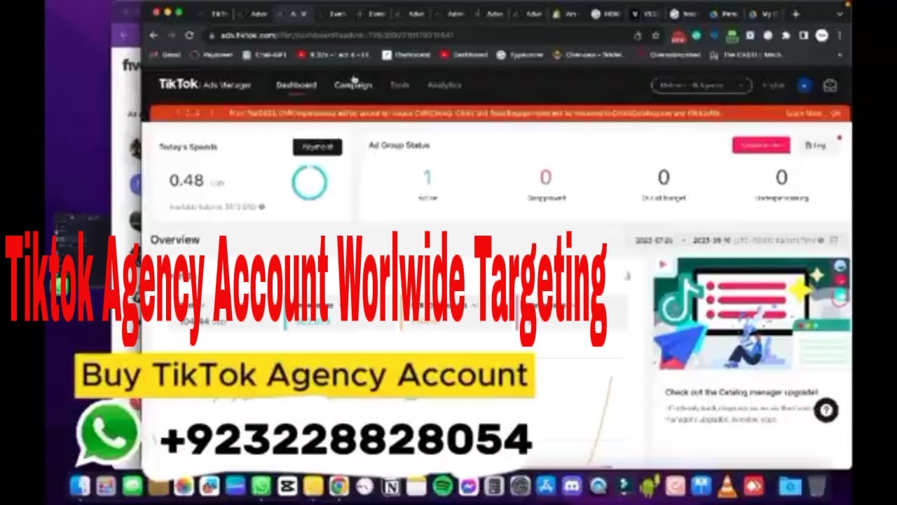 How To Create A Tiktok Agency Account For Worldwide Targeting | Tiktok ...