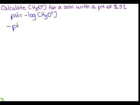 ভিডিও: আপনি কিভাবে h3o+ থেকে pH গণনা করবেন এবং এর বিপরীতে?