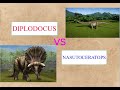 Dinosaurs Battle 57: DIPLODOCUS vs NASUTOCERATOPS II Game Jurassic World...