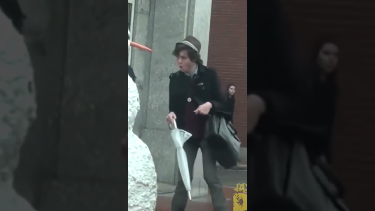 snowman prank in public