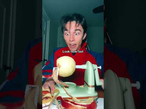 I Tried An Apple PEELER.. 🍎😭 #relatablestories #comedy #funnymemes