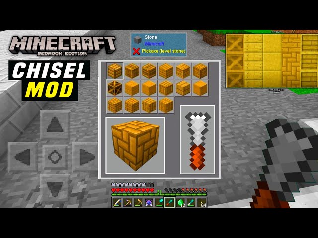 Chisel for Bedrock Editonp Mod[2,000 new blocks] - Mods for Minecraft