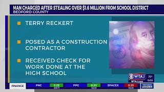 Indiana man accused of stealing $1.6M from Bedford County school district: PSP