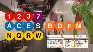NEW NYC Subway Transfer Connects 16 Different Lines : Times Square to Bryant Park screenshot 4