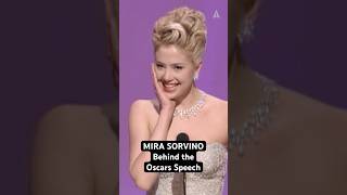 Mira Sorvino 68Th Oscars Best Supporting Actress Behind The Oscars Speech