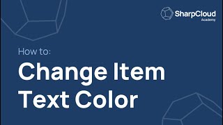 How To Change An Items Text Color