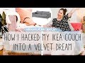 Hacking My Ikea Couch Into A Velvet Dream | Companies That Hack Ikea Furniture