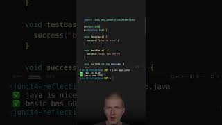 Reflection And Annotations 👉 JUnit 4 #java #shorts #coding #airhacks