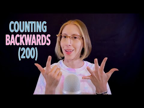 ASMR | Counting Backwards from 200 – gentle whisper, mouth sounds, sleep aid