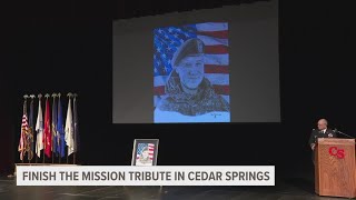 Emotional special tribute given to West Michigan Coast Guard veteran