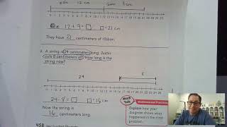2nd Grade GO Math Chapter 9 Lesson 4 Problem Solving Add and Subtract Lengths pages 457-459