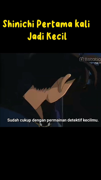 Momen Shinichi Pertama kali jadi kecil #ranmouri #shinichikudo #detectiveconan #shortsvideo