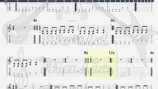 Jerry Cantrell   Mother &#39;s Spinning In Her GraveGlass Dick Jones GUITAR 1 TAB