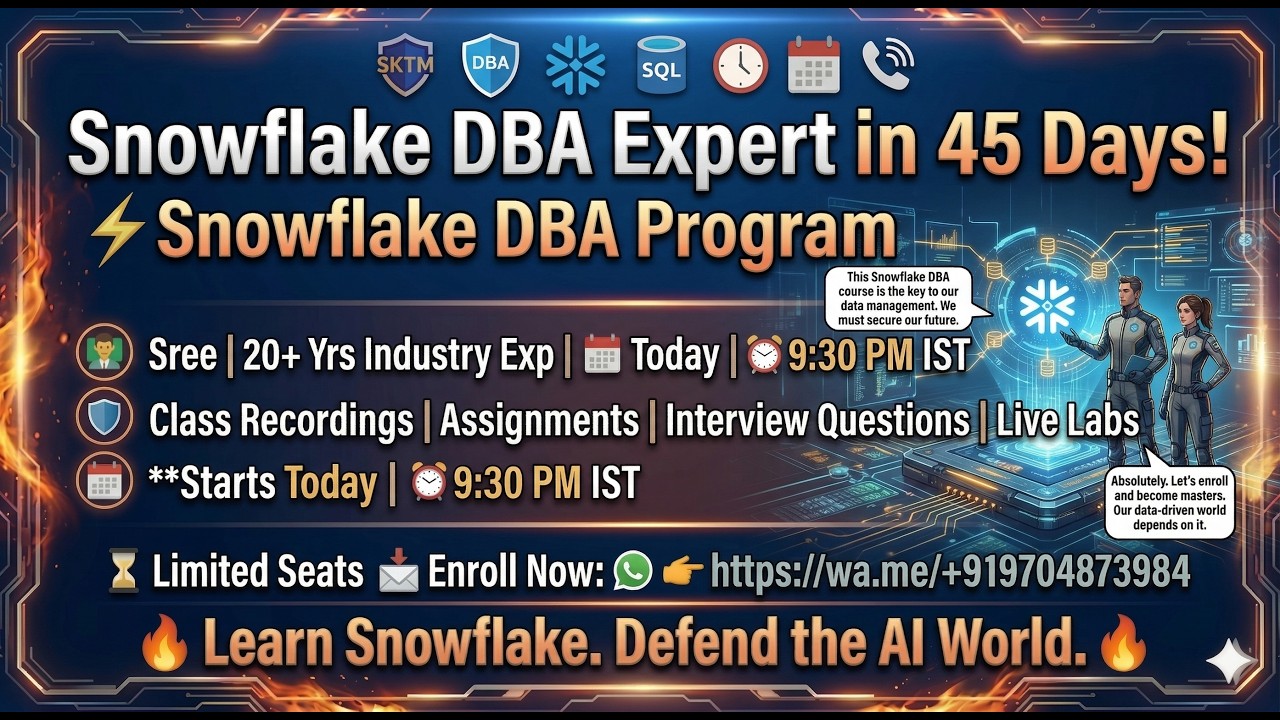 Snowflake Admin Demo 11th April 2026 - YouTube