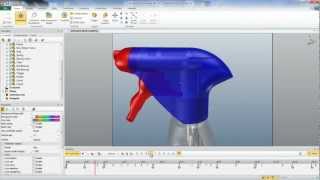 How a P&G Spray Bottle Works and is Assembled Using SOLIDWORKS Composer