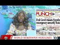 WORLD NEWSPAPER HEADLINES