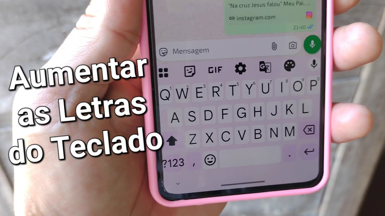 Como Aumentar o Tamanho das Letras do Teclado do Celular Motorola - YouTube