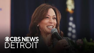 VP Kamala Harris visits Detroit to announce $100 million for auto parts makers to prepare for EVs