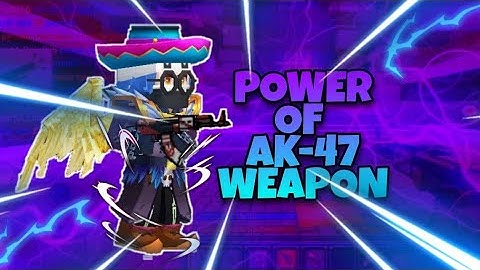 THE POWER OF 9999+ AK-47 WEAPON IN BUILD AND SHOOT | BLOCKMAN GO