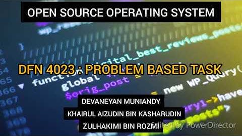 PROBLEM BASED TASK | OSOS | POLITEKNIK MERSING | 2020