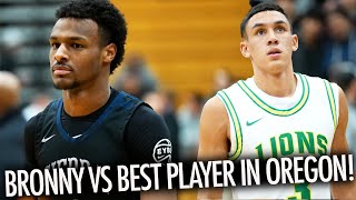 Bronny James WILDEST Game With Best Player In Oregon Jackson Shelstad