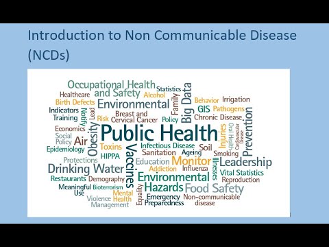 Introduction to Non-Communicable Diseases / NCDs