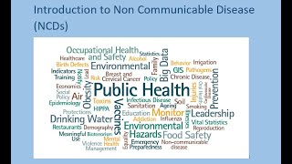 Introduction to Non-Communicable Diseases / NCDs
