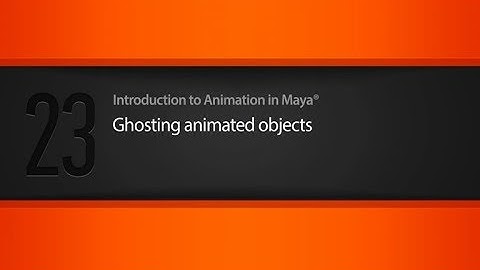 23  Ghosting animated objects