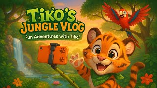 Tiko’s Jungle Vlog: Meet My Family, Friends & Cozy Home! 🐯🌿✨ #funforkids #cartoon #vlog
