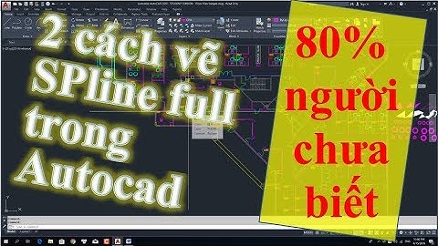 #spline #spl Học AutoCAD 2020 Tutorial Video: Lệnh Vẽ SPline (SPL) - Vẽ đường cong bất kỳ
