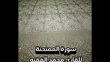 سورة الممتحنة للقارئ محمد الفقيه
