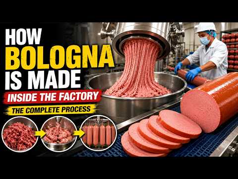 How Bologna is Made Inside the Factory | The Complete Process
