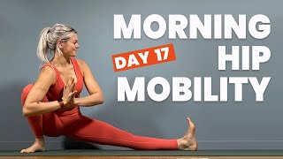 Morning Hip Mobility Yoga - 21 days of free live online yoga classes - (Day 17)