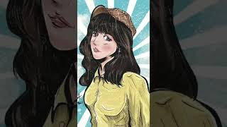 Digital caricature drawing Yua Mikami  三上悠亞 電繪Q版似顏繪 #shorts #drawing