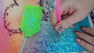 ASMR Painting with Diamonds - Heart on the beach - 34 screenshot 5