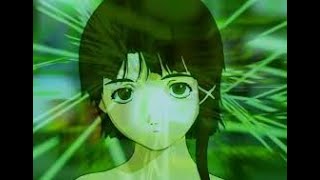 Lain experimenting on skateboarding