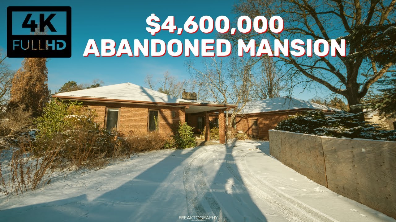 4,600,000 Toronto Abandoned Mansion in 4K Video Abandoned Mansions