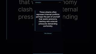 Erik Erikson: Attack dreams often reveal not external threats but internal identity conflicts—your u