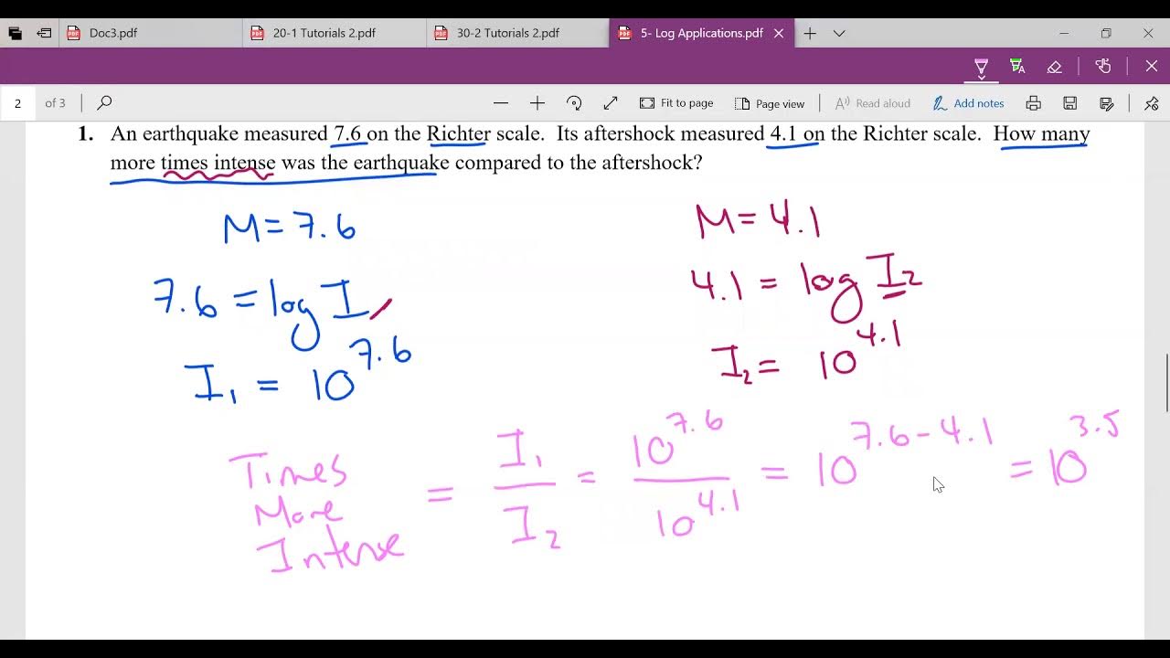 5 Applications of Logarithms YouTube