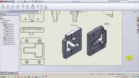 How to make 2D drawing from 3D model in Solidworks