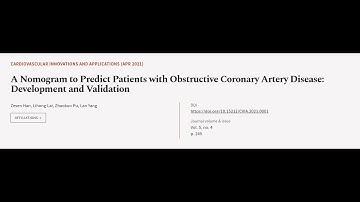 A Nomogram to Predict Patients with Obstructive Coronary Artery Disease: Development ... | RTCL.TV