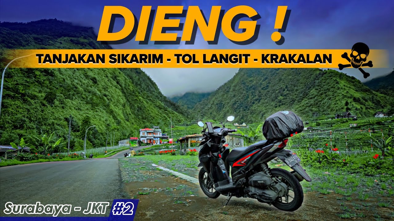GAK KUAT ⁉️ Naik Vario ke TANJAKAN SIKARIM dan KRAKALAN! | Solo Touring SBY - JKT #2