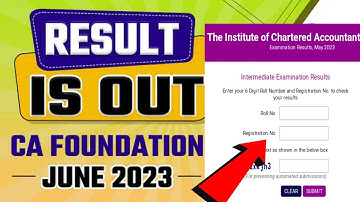 ca foundation result 2023|ca foundation result out|how to chack ca foundation result june 2023