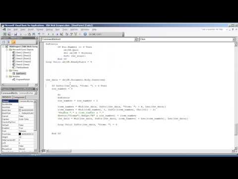 Web Scraper VBA