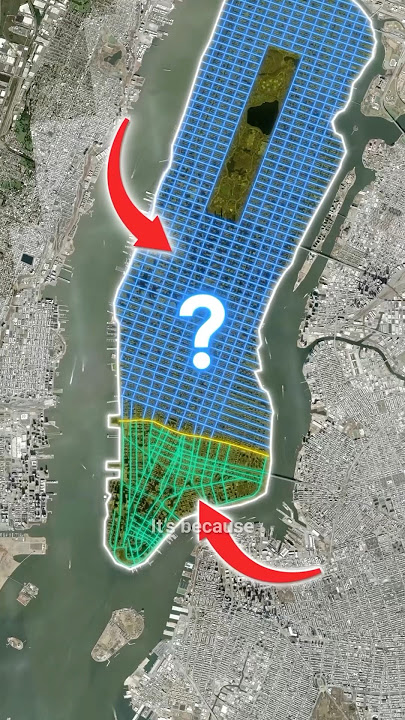 Why Does Manhattan Have Two Different Layouts? 📍 NYC's Grid Explained 🗺️