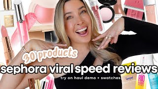 Sephora Spring Try On Haul Most Helpful Speed Reviews Of New Viral Makeup 30 Products Demo 