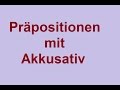 Präpositionen mit Akkusativ / предлоги с винительным падежом